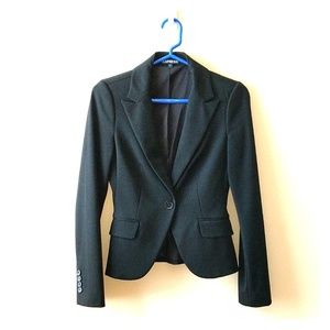 Express Black One Button Blazer